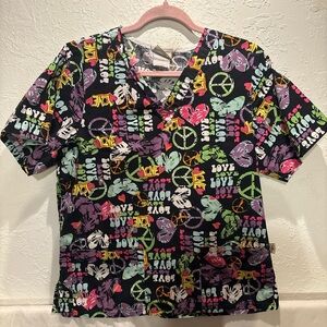 Tafford Kids Peace and Love Graphic Tee - Black, Pink, Green